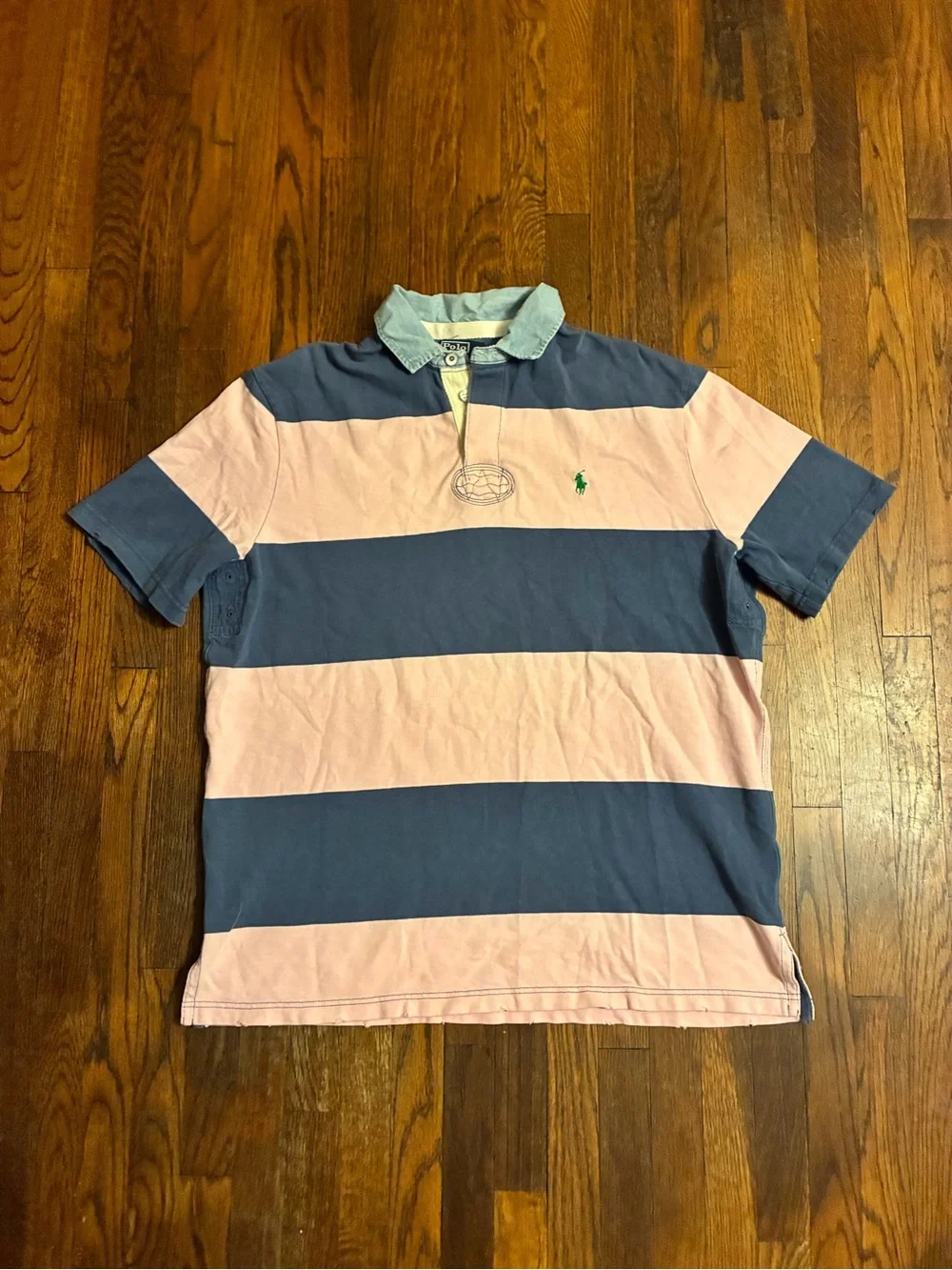 Vintage polo by Ralph Lauren denim collar shirt size large